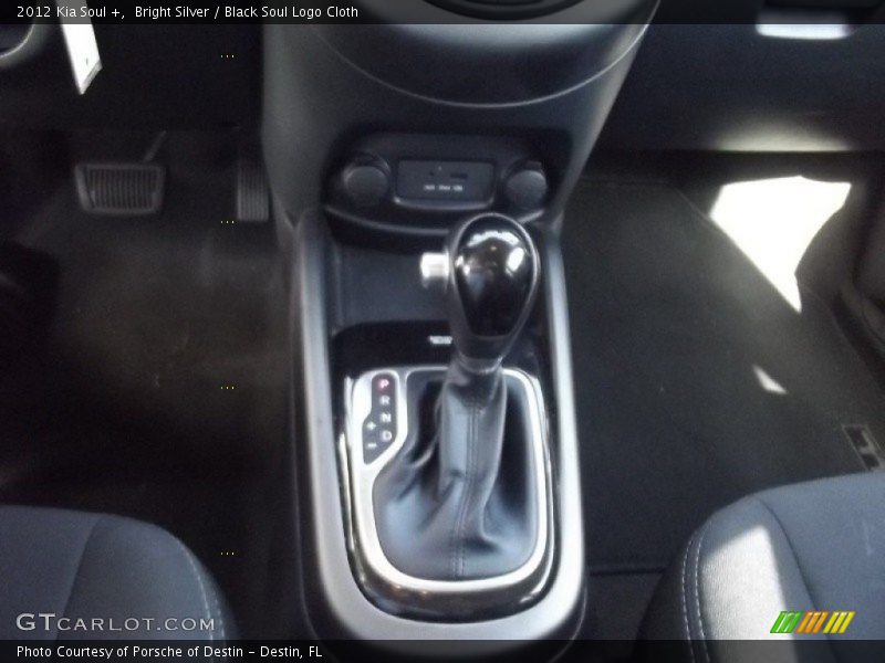 Bright Silver / Black Soul Logo Cloth 2012 Kia Soul +