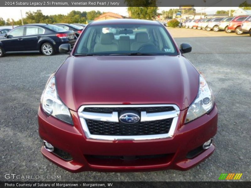 Venetian Red Pearl / Ivory 2014 Subaru Legacy 2.5i Premium