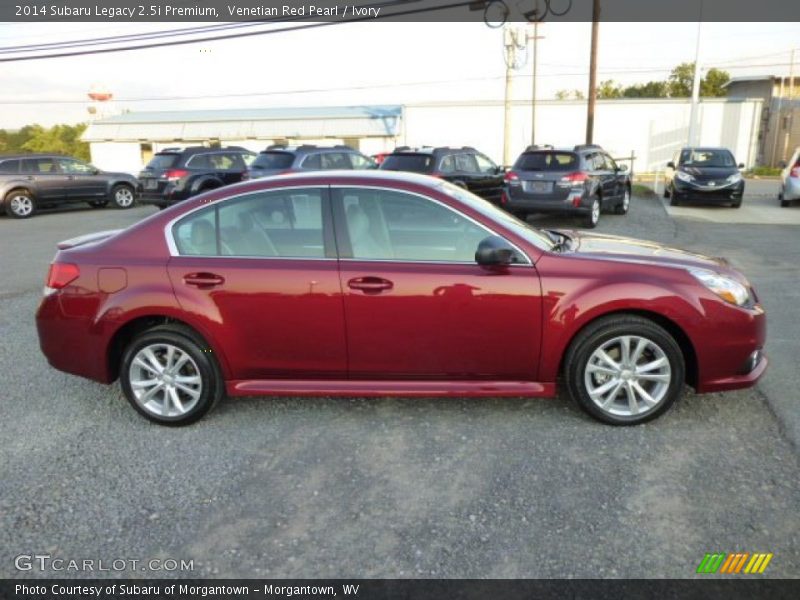 Venetian Red Pearl / Ivory 2014 Subaru Legacy 2.5i Premium