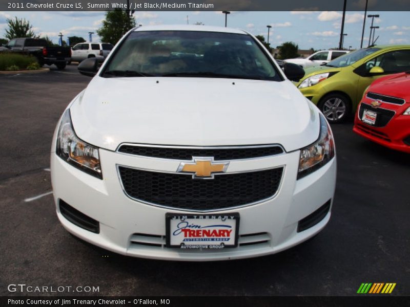 Summit White / Jet Black/Medium Titanium 2011 Chevrolet Cruze LS