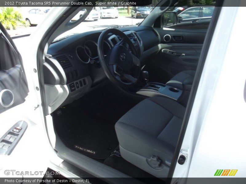 Super White / Graphite 2012 Toyota Tacoma SR5 Prerunner Double Cab
