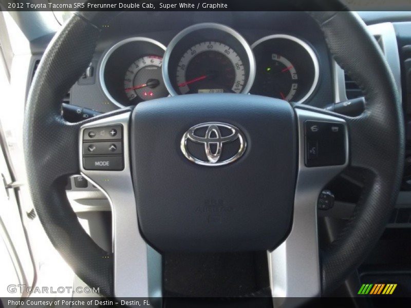 Super White / Graphite 2012 Toyota Tacoma SR5 Prerunner Double Cab