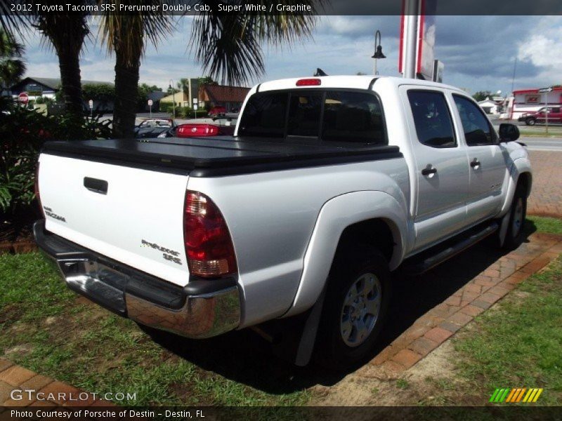 Super White / Graphite 2012 Toyota Tacoma SR5 Prerunner Double Cab