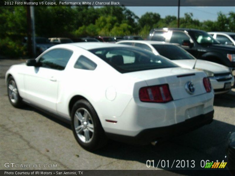 Performance White / Charcoal Black 2012 Ford Mustang V6 Coupe