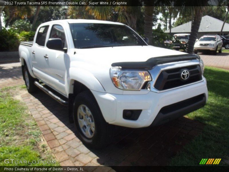 Super White / Graphite 2012 Toyota Tacoma SR5 Prerunner Double Cab