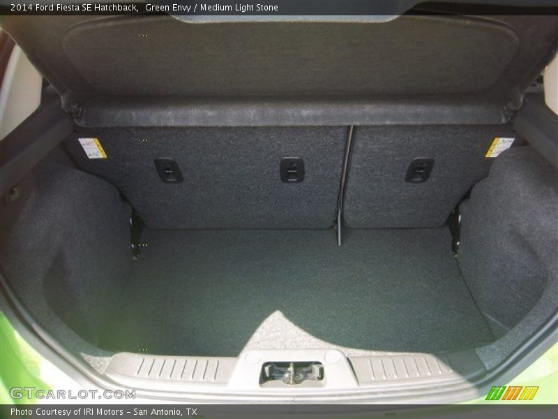 Green Envy / Medium Light Stone 2014 Ford Fiesta SE Hatchback