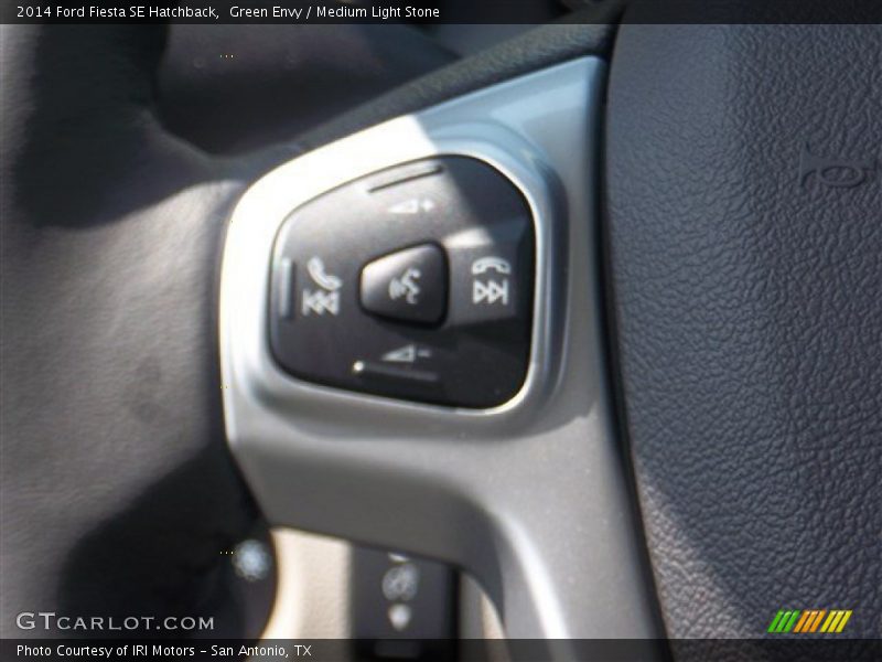 Green Envy / Medium Light Stone 2014 Ford Fiesta SE Hatchback