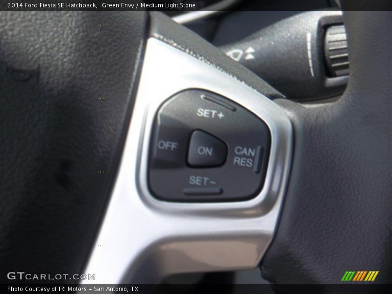 Green Envy / Medium Light Stone 2014 Ford Fiesta SE Hatchback