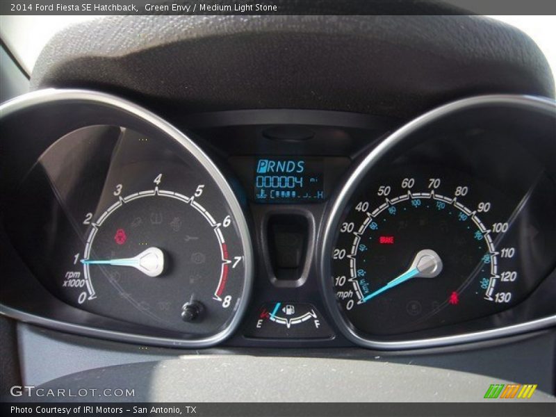Green Envy / Medium Light Stone 2014 Ford Fiesta SE Hatchback