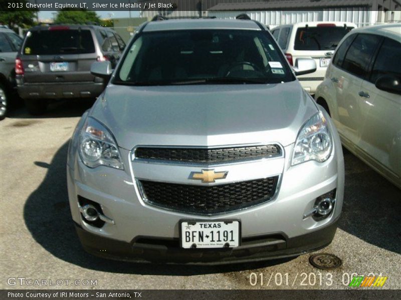 Silver Ice Metallic / Jet Black 2013 Chevrolet Equinox LT