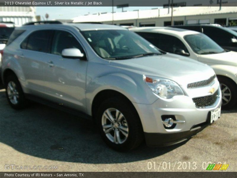 Silver Ice Metallic / Jet Black 2013 Chevrolet Equinox LT