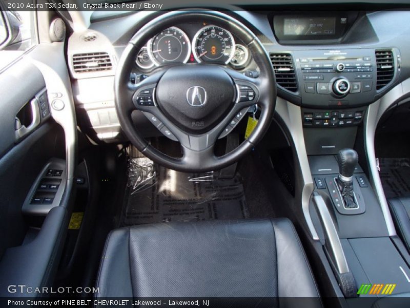 Crystal Black Pearl / Ebony 2010 Acura TSX Sedan