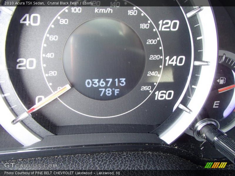 Crystal Black Pearl / Ebony 2010 Acura TSX Sedan