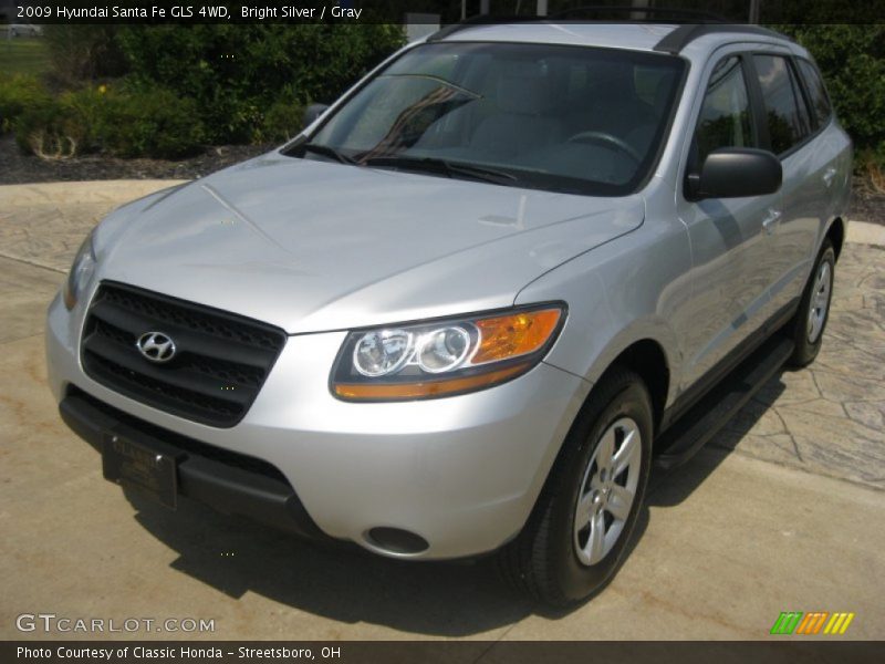 Bright Silver / Gray 2009 Hyundai Santa Fe GLS 4WD
