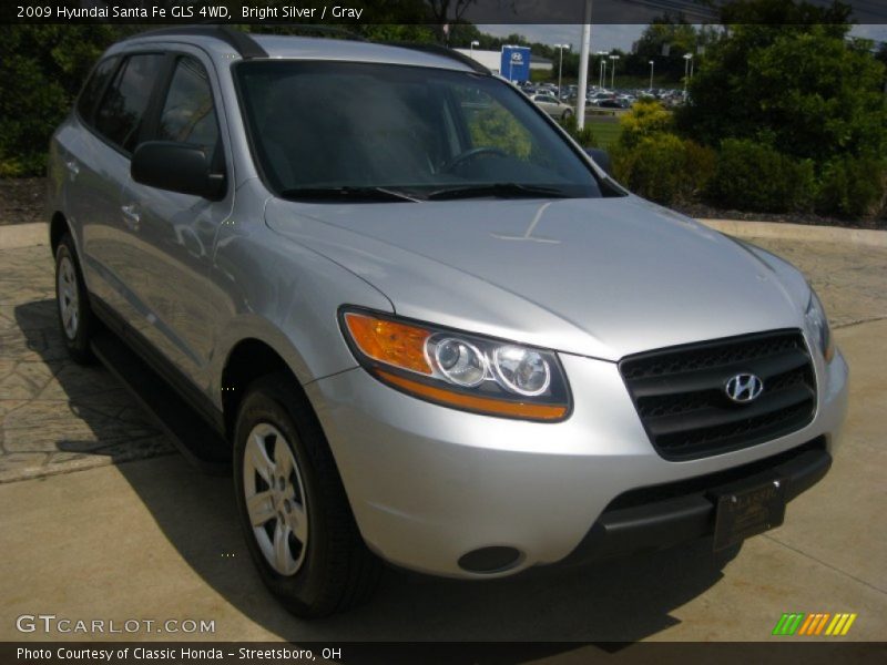 Bright Silver / Gray 2009 Hyundai Santa Fe GLS 4WD