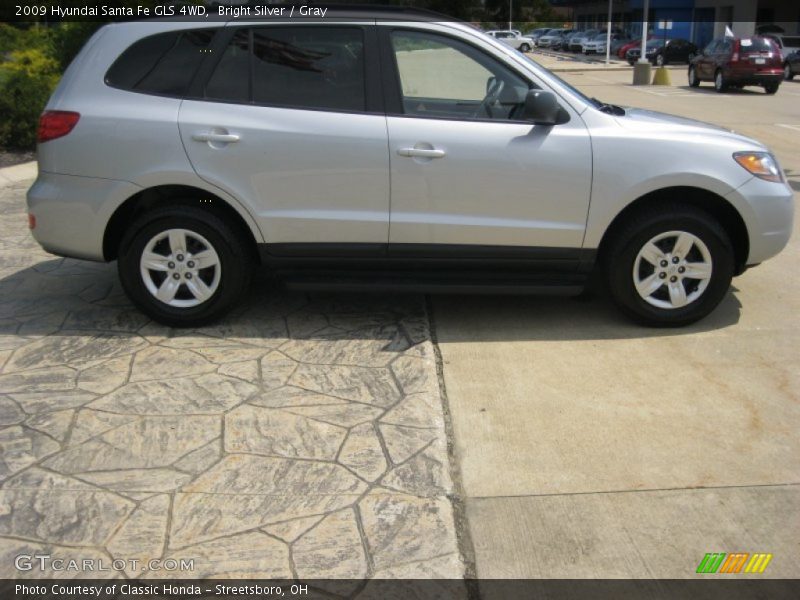Bright Silver / Gray 2009 Hyundai Santa Fe GLS 4WD