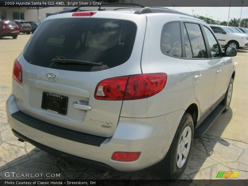Bright Silver / Gray 2009 Hyundai Santa Fe GLS 4WD