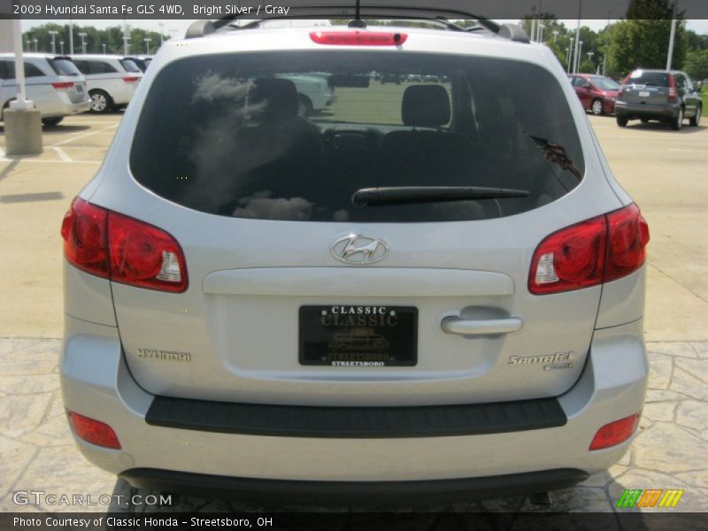 Bright Silver / Gray 2009 Hyundai Santa Fe GLS 4WD