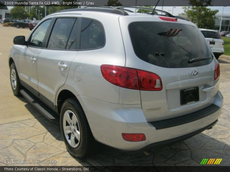 Bright Silver / Gray 2009 Hyundai Santa Fe GLS 4WD