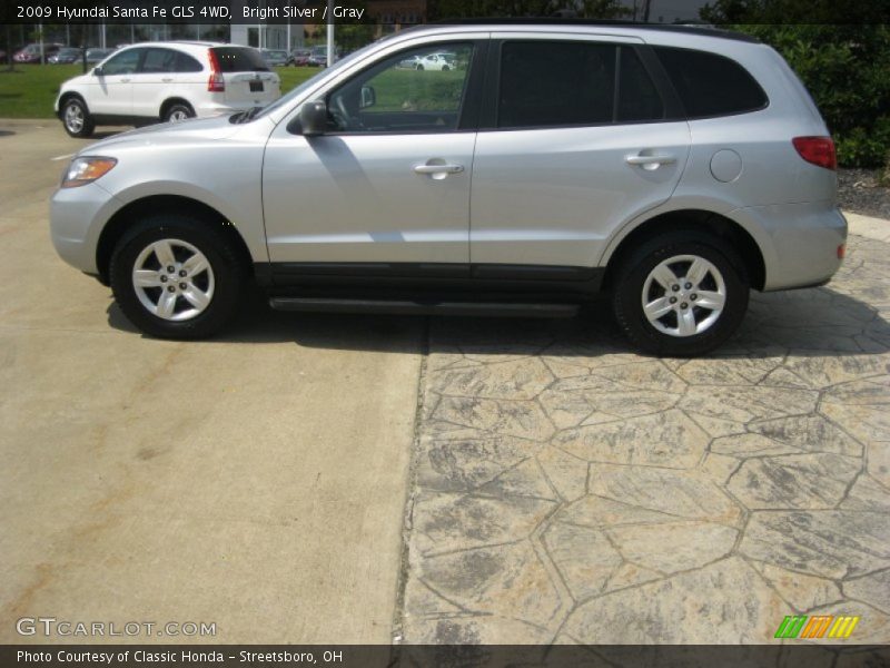 Bright Silver / Gray 2009 Hyundai Santa Fe GLS 4WD
