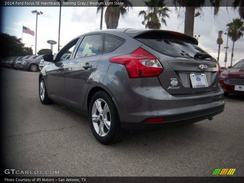 Sterling Gray / Medium Light Stone 2014 Ford Focus SE Hatchback