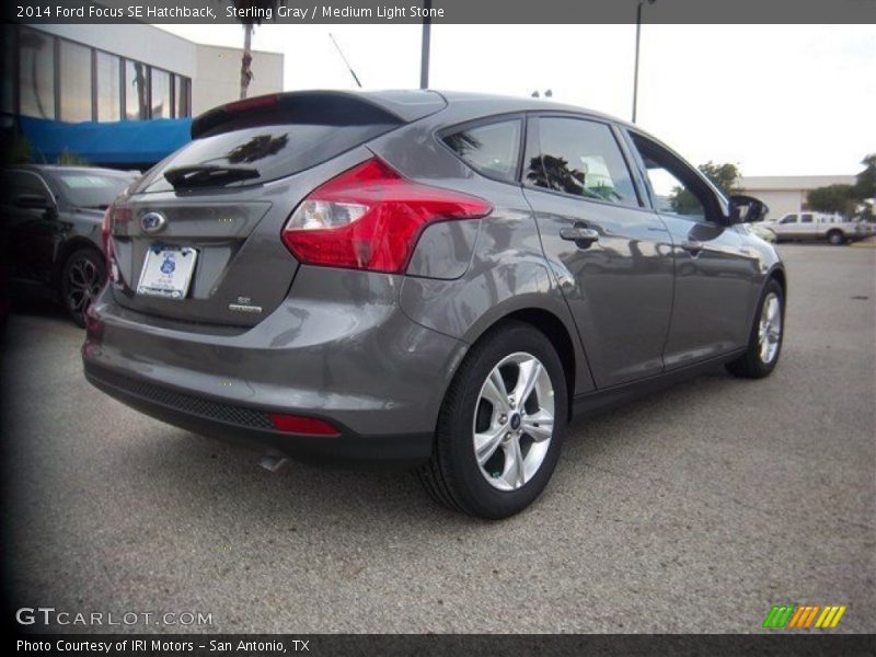 Sterling Gray / Medium Light Stone 2014 Ford Focus SE Hatchback