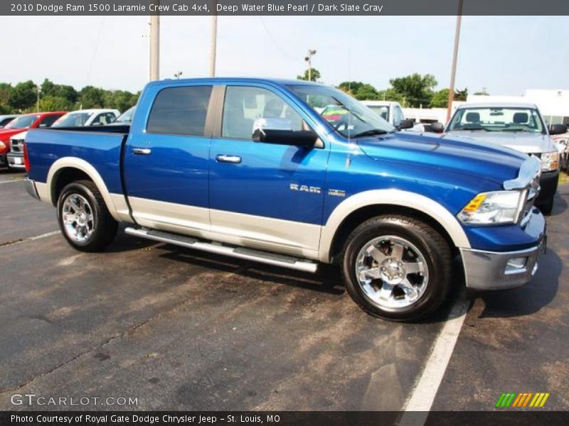 Deep Water Blue Pearl / Dark Slate Gray 2010 Dodge Ram 1500 Laramie Crew Cab 4x4