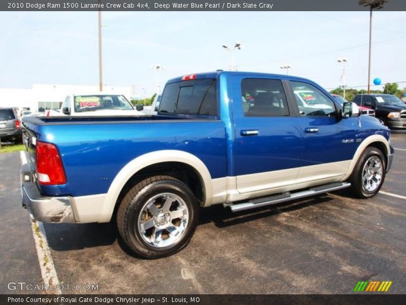 Deep Water Blue Pearl / Dark Slate Gray 2010 Dodge Ram 1500 Laramie Crew Cab 4x4