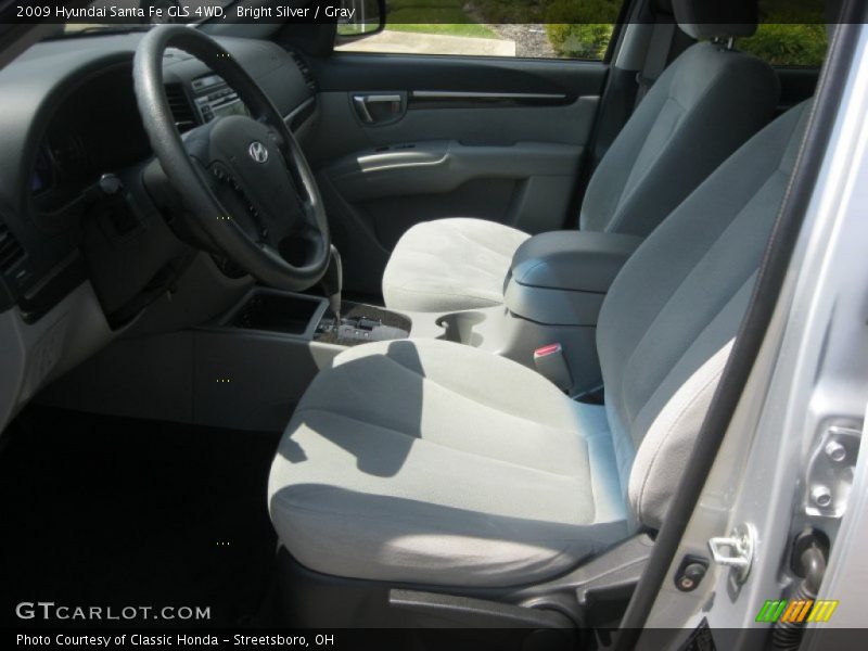 Bright Silver / Gray 2009 Hyundai Santa Fe GLS 4WD
