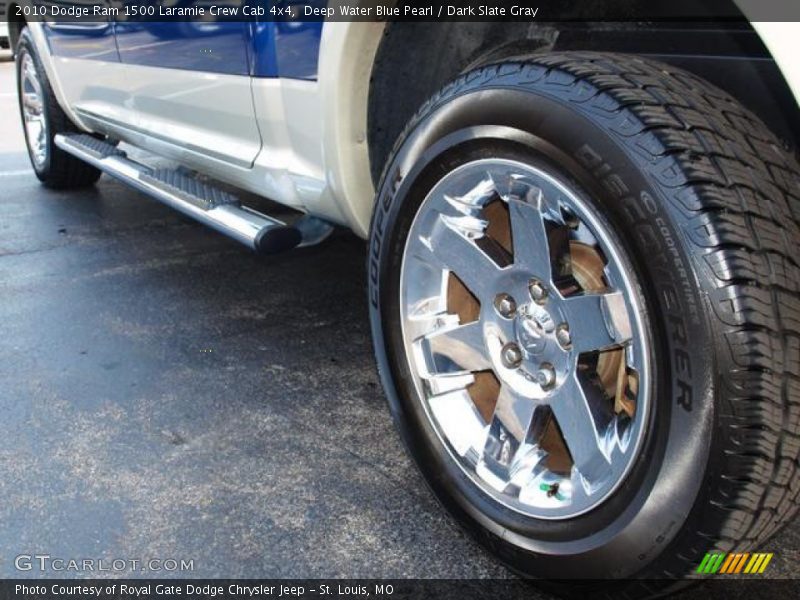 Deep Water Blue Pearl / Dark Slate Gray 2010 Dodge Ram 1500 Laramie Crew Cab 4x4
