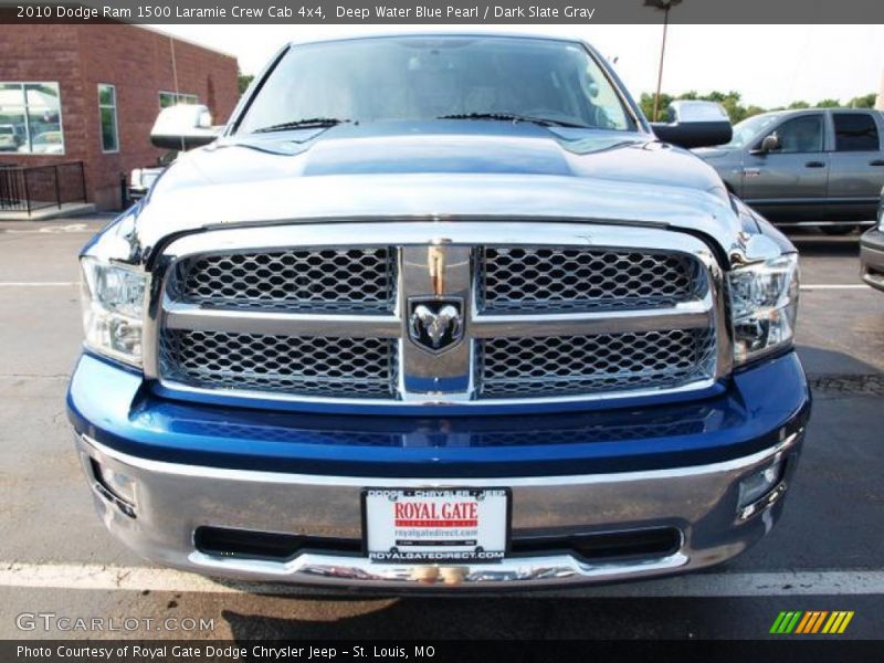 Deep Water Blue Pearl / Dark Slate Gray 2010 Dodge Ram 1500 Laramie Crew Cab 4x4