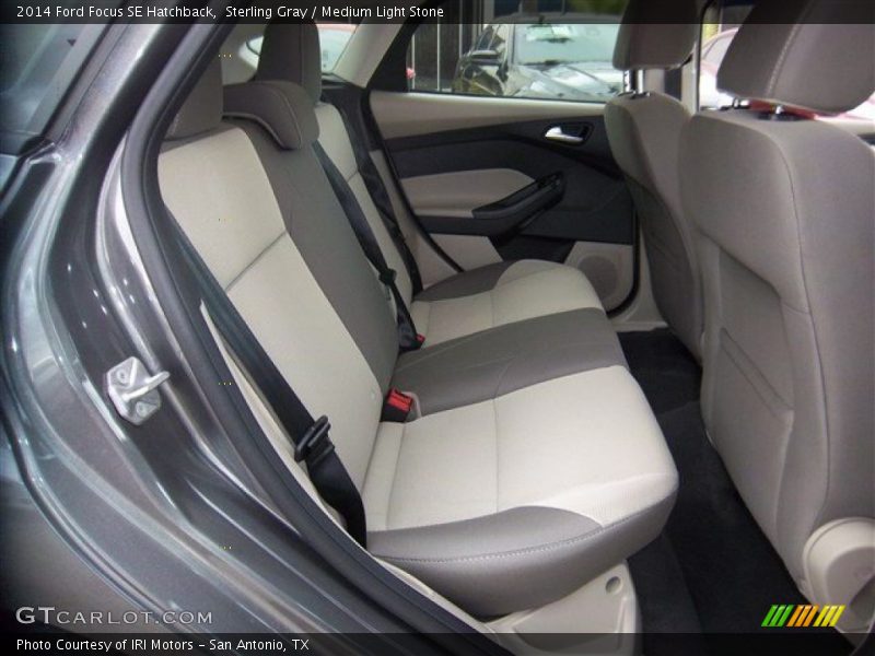 Sterling Gray / Medium Light Stone 2014 Ford Focus SE Hatchback
