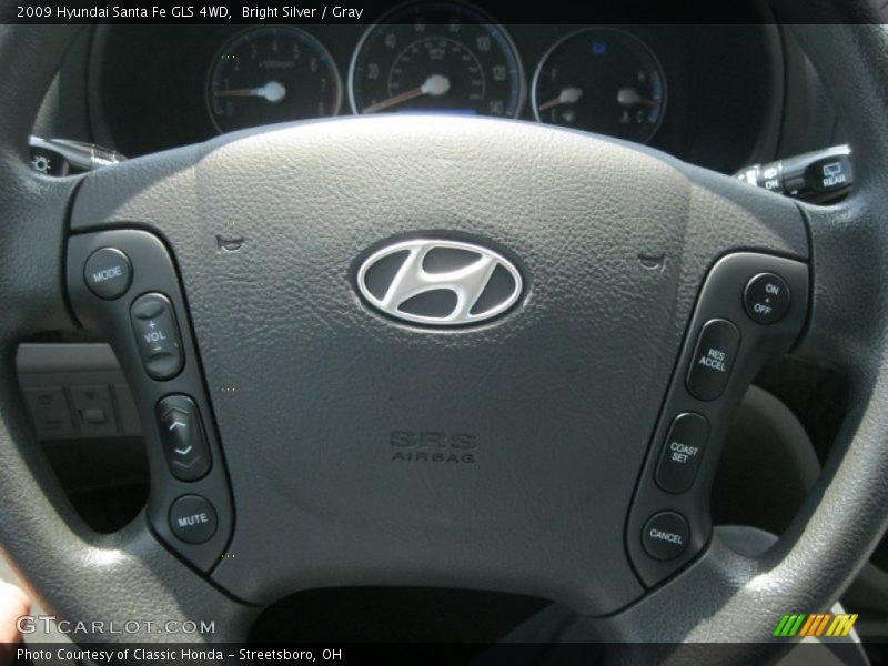 Bright Silver / Gray 2009 Hyundai Santa Fe GLS 4WD