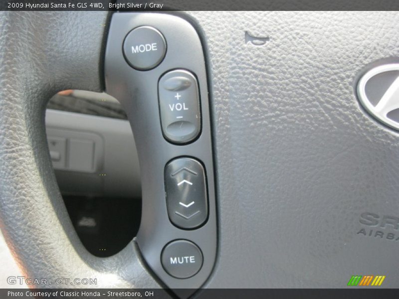 Bright Silver / Gray 2009 Hyundai Santa Fe GLS 4WD