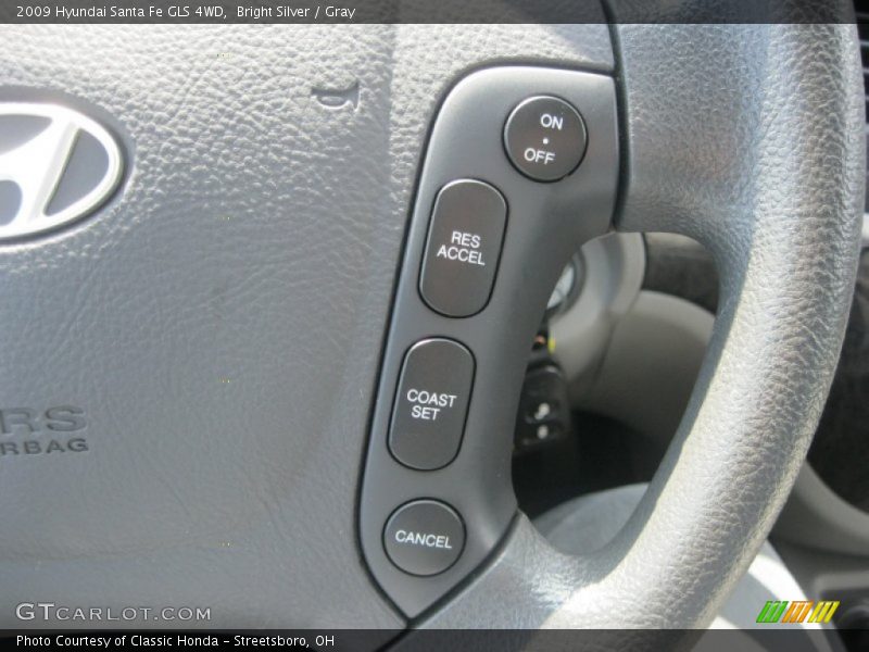 Bright Silver / Gray 2009 Hyundai Santa Fe GLS 4WD