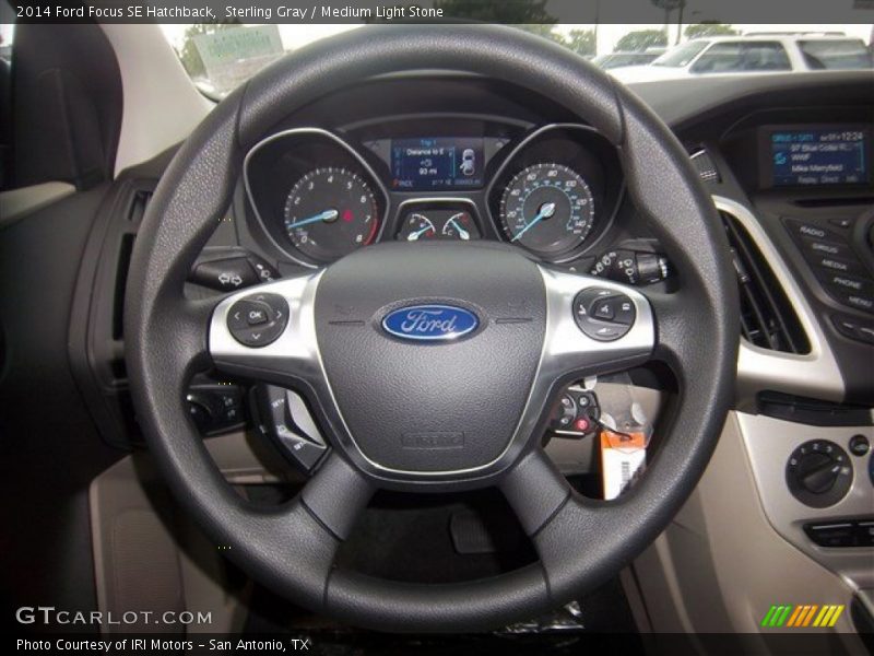 Sterling Gray / Medium Light Stone 2014 Ford Focus SE Hatchback
