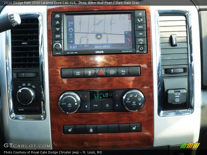Deep Water Blue Pearl / Dark Slate Gray 2010 Dodge Ram 1500 Laramie Crew Cab 4x4