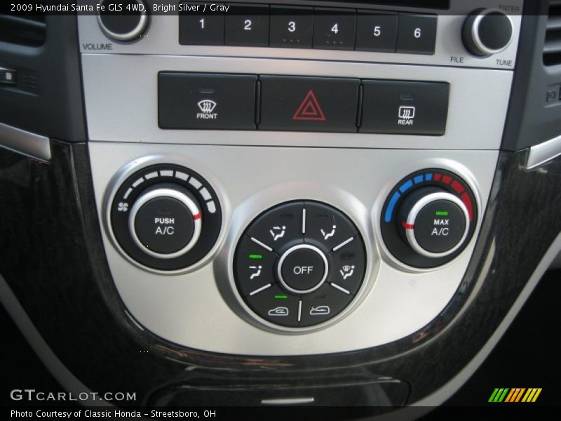 Bright Silver / Gray 2009 Hyundai Santa Fe GLS 4WD