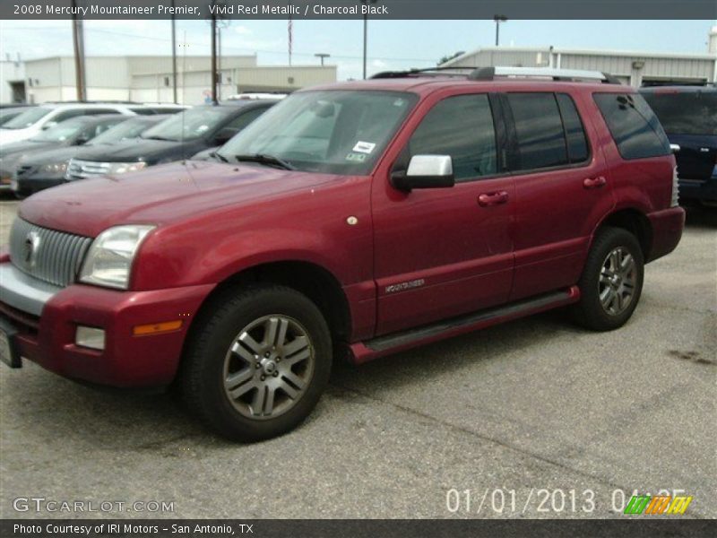 Vivid Red Metallic / Charcoal Black 2008 Mercury Mountaineer Premier