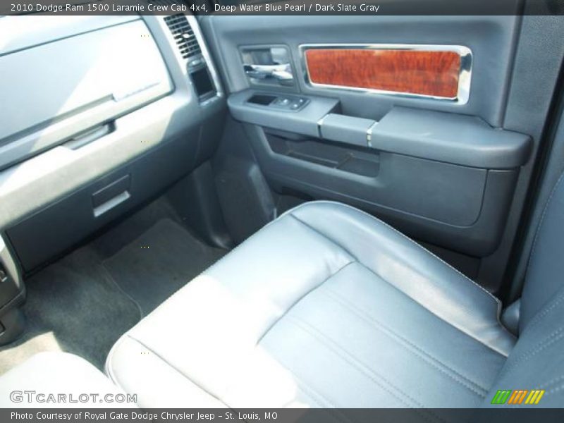 Deep Water Blue Pearl / Dark Slate Gray 2010 Dodge Ram 1500 Laramie Crew Cab 4x4