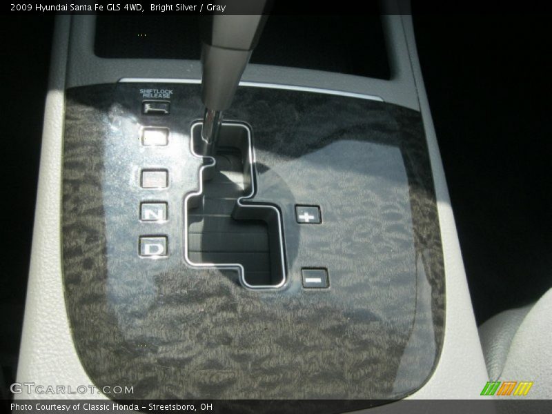 Bright Silver / Gray 2009 Hyundai Santa Fe GLS 4WD