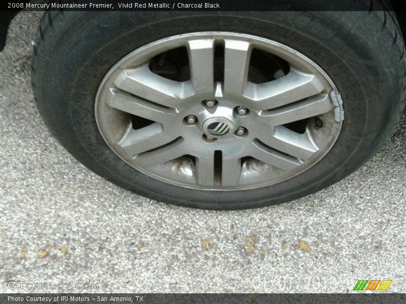 Vivid Red Metallic / Charcoal Black 2008 Mercury Mountaineer Premier