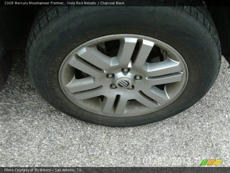 Vivid Red Metallic / Charcoal Black 2008 Mercury Mountaineer Premier