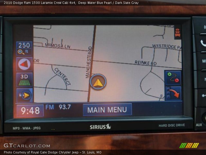 Deep Water Blue Pearl / Dark Slate Gray 2010 Dodge Ram 1500 Laramie Crew Cab 4x4