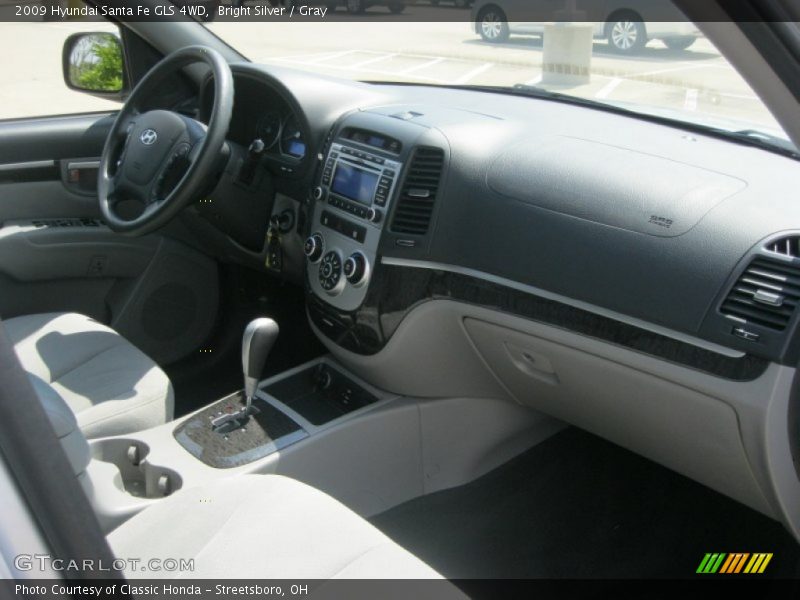 Bright Silver / Gray 2009 Hyundai Santa Fe GLS 4WD