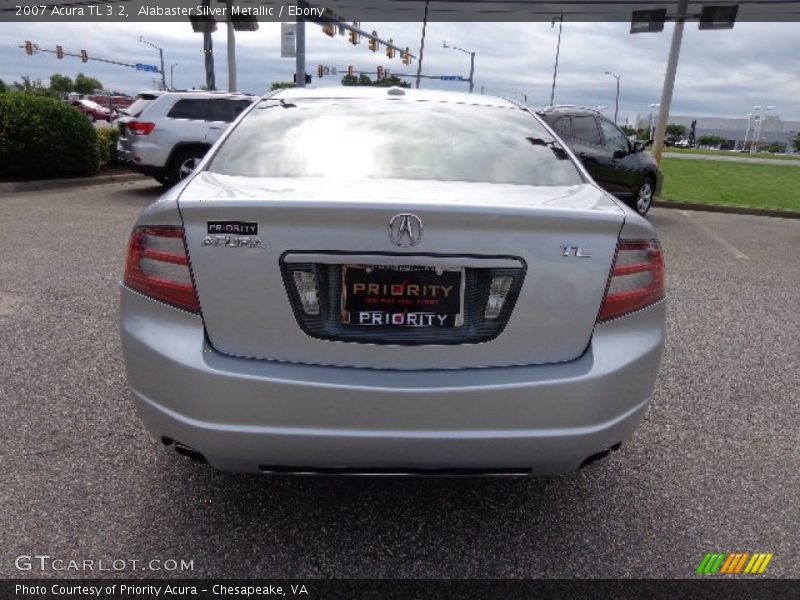 Alabaster Silver Metallic / Ebony 2007 Acura TL 3.2