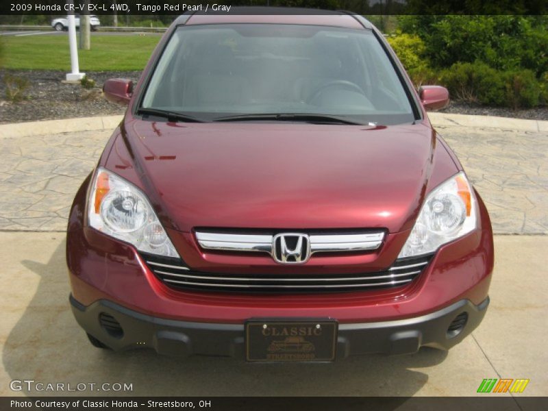 Tango Red Pearl / Gray 2009 Honda CR-V EX-L 4WD