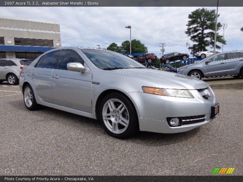 Alabaster Silver Metallic / Ebony 2007 Acura TL 3.2