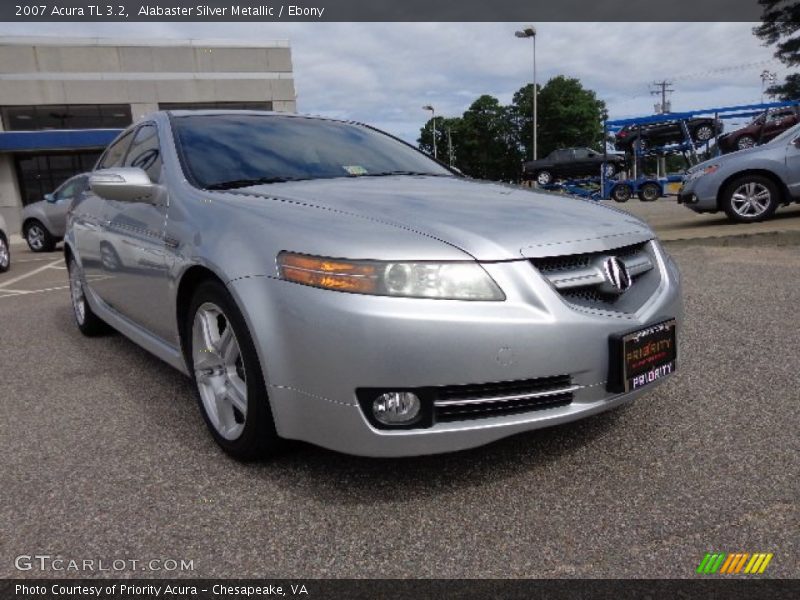 Alabaster Silver Metallic / Ebony 2007 Acura TL 3.2