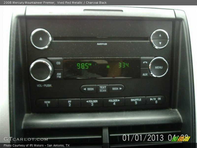 Vivid Red Metallic / Charcoal Black 2008 Mercury Mountaineer Premier